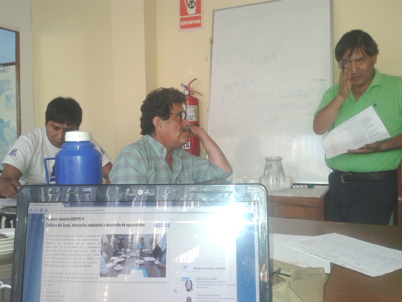 egunda Reunión Grupo de Trabajo 4: Cultura del Agua, educación ambiental y desarrollo de capacidades